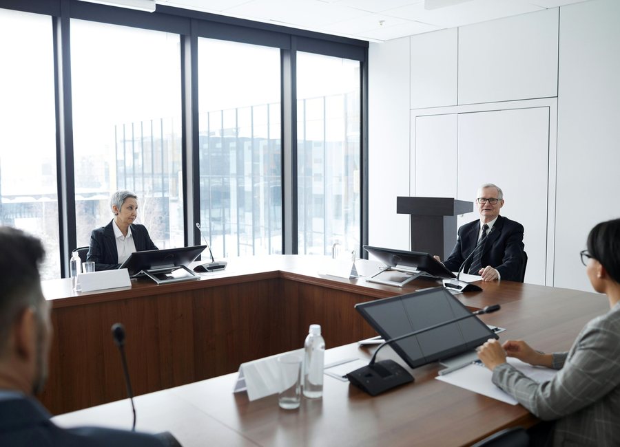 Boardroom discussion
